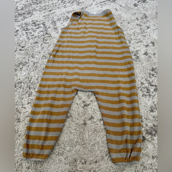 Striped Kids One Piece - Gray and Brown - Picture 4 of 4